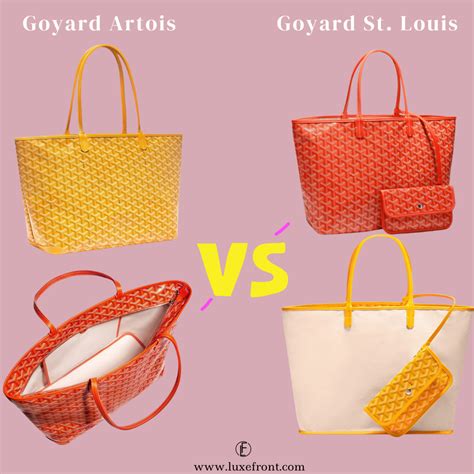 goyard reversible tote|goyard artois vs st louis.